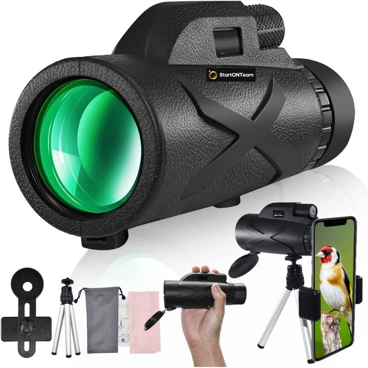 Телескоп 80x100 Prism BaK-4 Dual Focus с държач за смартфон и статив