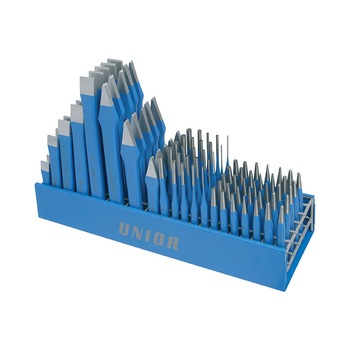 Set marca Unior compus din 100 de dalti si punctatoare Set marca Unior compus din 100 de dalti si punctatoare