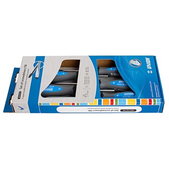 Set Unior compus din 5 surubelnite cu maner TBI si profil PZ Set Unior compus din 5 surubelnite cu maner TBI si profil PZ