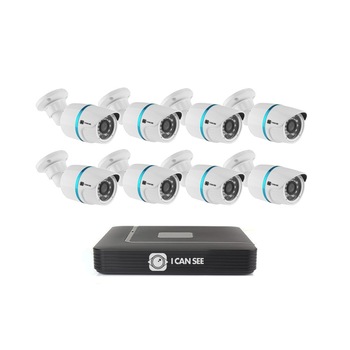 Kit supraveghere ICANSEE ICS-KU240-8S, cu 8 camere de exterior, Full HD 1080p, DVR 8 canale Full HD 1080p, 1 canal audio Kit supraveghere ICANSEE ICS-KU240-8S, cu 8 camere de exterior, Full HD 1080p, DVR 8 canale Full HD 1080p, 1 canal audio