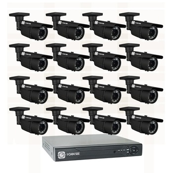 Kit supraveghere ICANSEE ICS-KU130-16MV, cu 16 camere de exterior, DVR 16 canale HD 1080p, 2 canale audio Kit supraveghere ICANSEE ICS-KU130-16MV, cu 16 camere de exterior, DVR 16 canale HD 1080p, 2 canale audio