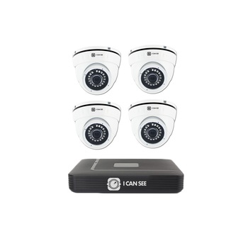 Kit supraveghere ICANSEE ICS-KU100-4A, cu 4 camere de interior / exterior HD 720p, DVR 4 canale Full HD 1080p, 1 canal audio Kit supraveghere ICANSEE ICS-KU100-4A, cu 4 camere de interior / exterior HD 720p, DVR 4 canale Full HD 1080p, 1 canal audio