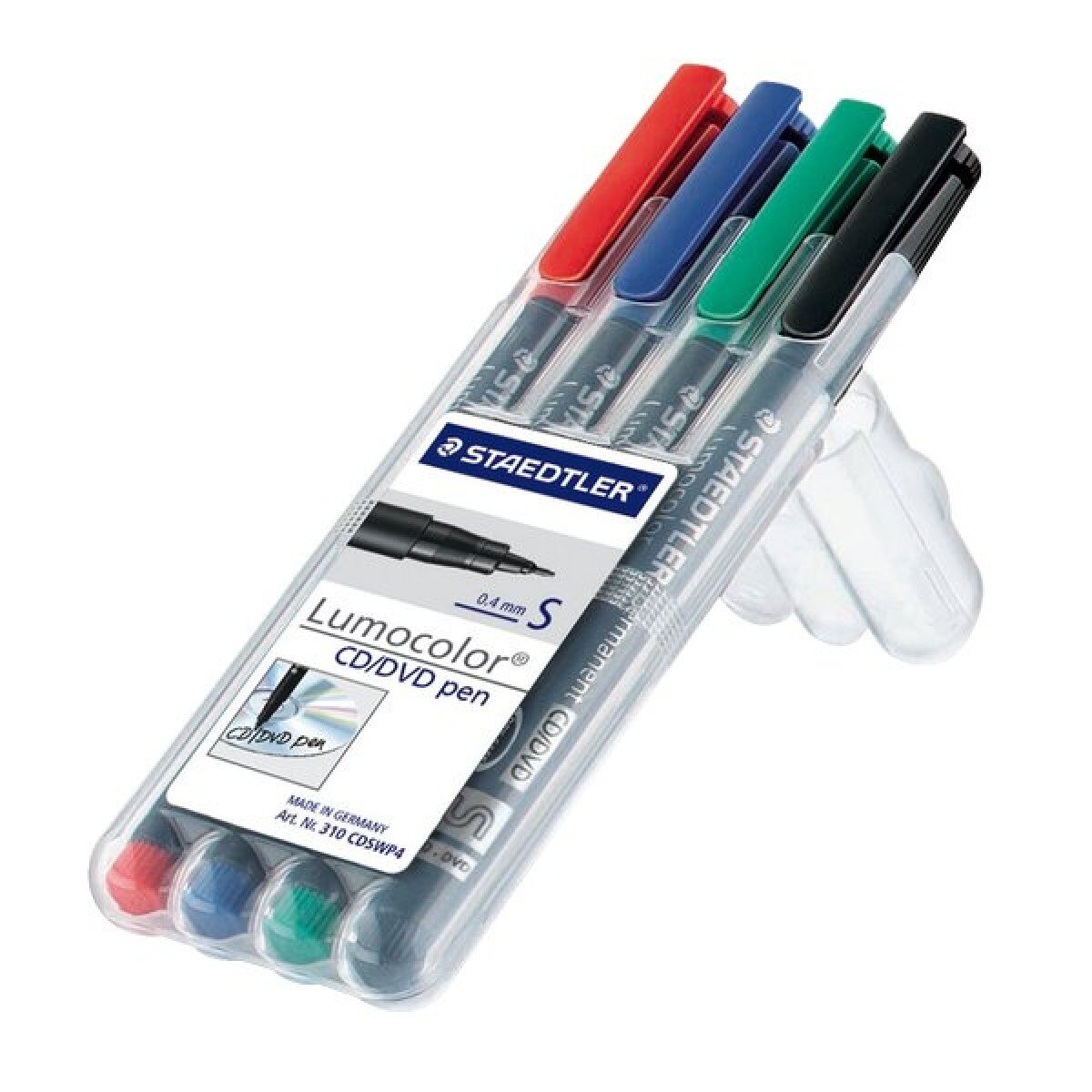 Marker CD/DVD Staedtler cu 4 culori / set ST-310-CDS-WP4