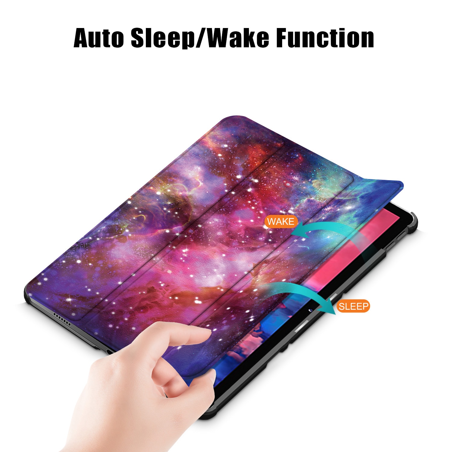 Husa protectie tableta, HUEIROY, Compatibil cu Lenovo Tab P11 Plus, Multicolor