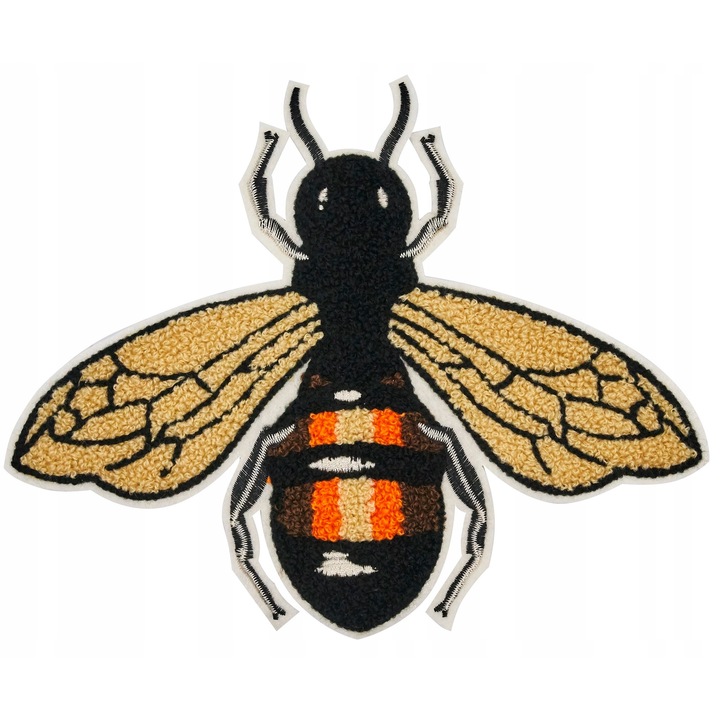 Petic Textil, Little Angel, insecta, albina, Multicolor, 24 cm x 19 cm