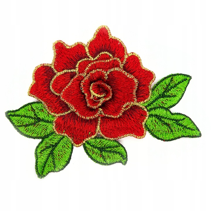 Petic Textil, Little Angel, Trandafir, Rosu, 10.7 cm x 8 cm