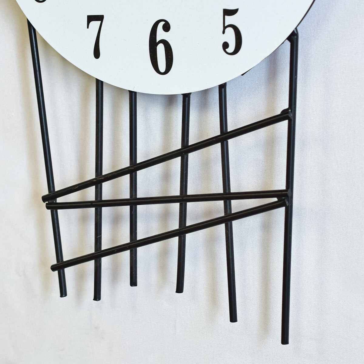 Стенен часовник, елегантен стил, Метал, Безшумен механизъм, D4186 ...