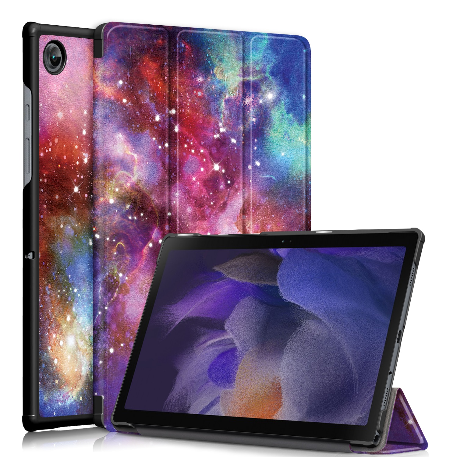 Husa protectie tableta, HUEIROY, Compatibil cu Samsung Galaxy Tab A8, Multicolor
