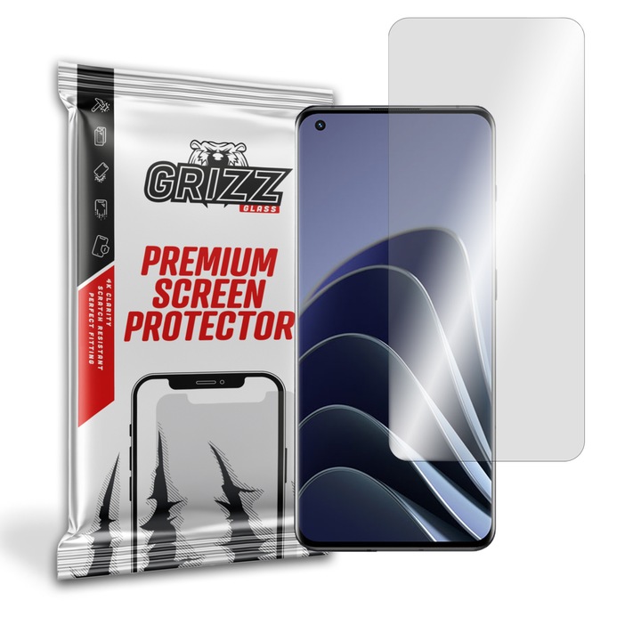 Folie protectie OnePlus 10 Pro Grizz Glass, Hidrogel, Transparent