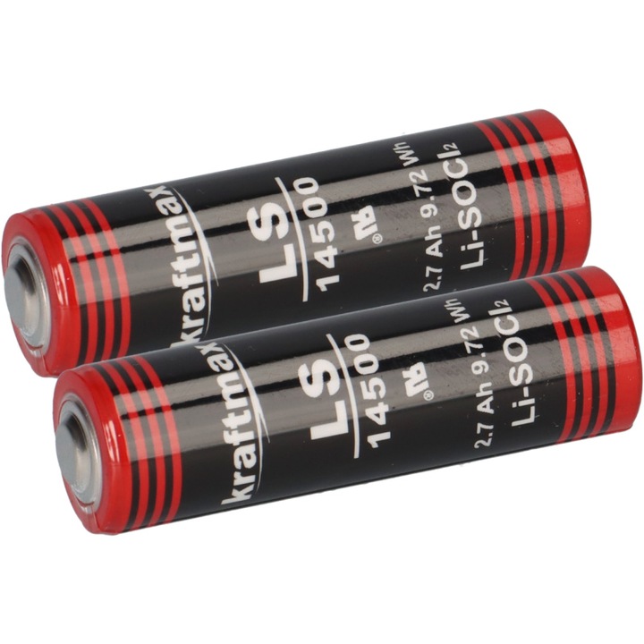 Set 2 baterii Litiu ER14505, LS14500 tip AA 3.6V
