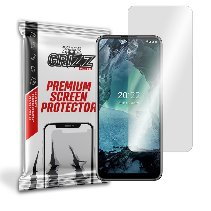 Folie protectie Nokia G21 Grizz Glass, Sticla, Transparent