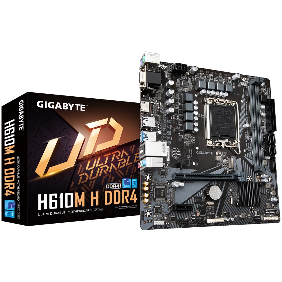 Placa de baza Gigabyte H610M H DDR4, socket 1700