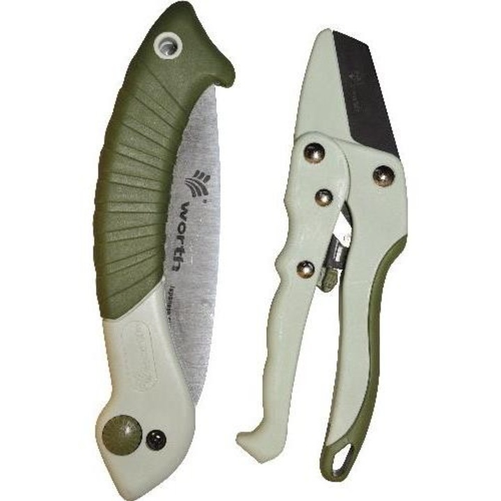 Set Foarfeca si Fierastrau Crengi By-Pass Deluxe, AGROMAK