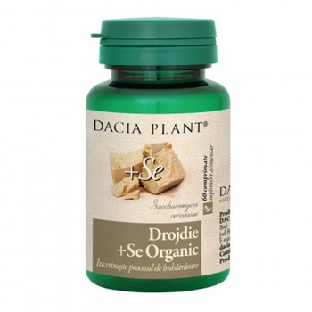 Drojdie cu Seleniu organic 60 comprimate Dacia Plant Drojdie cu Seleniu organic 60 comprimate Dacia Plant