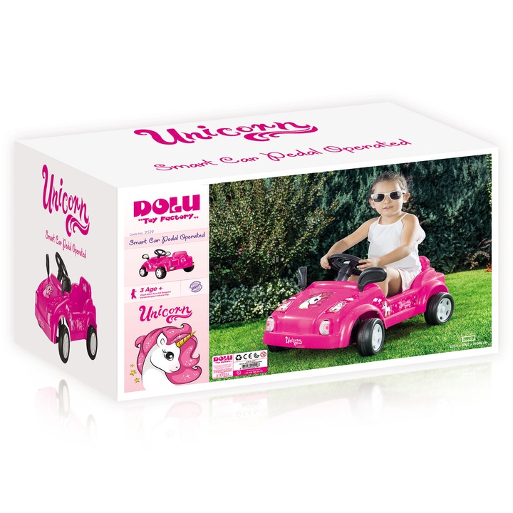 Masina Dolu Smart - Unicorn, cu pedale