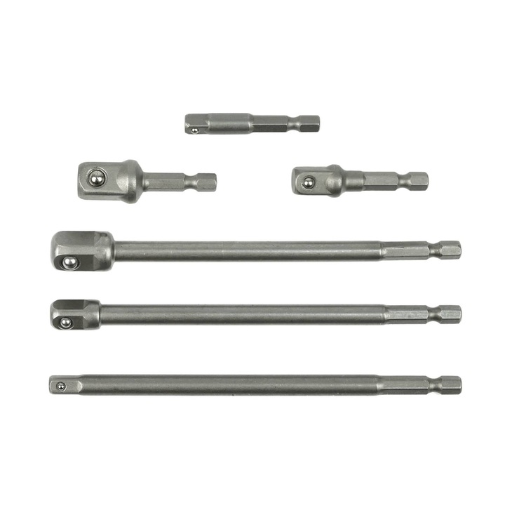 Комплект адаптери за вътрешен шестостенен ключ, 1/4 "3/8" 1/2", 6 елемента, Geko G10172