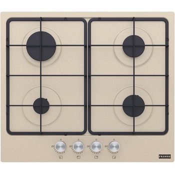 Plita incorporabila Franke FHSM 604 4G OA E, Gaz, 4 Arzatoare, Aprindere electronica, Valva de siguranta, Arzatoare si gratare fonta, 60 cm, Avena