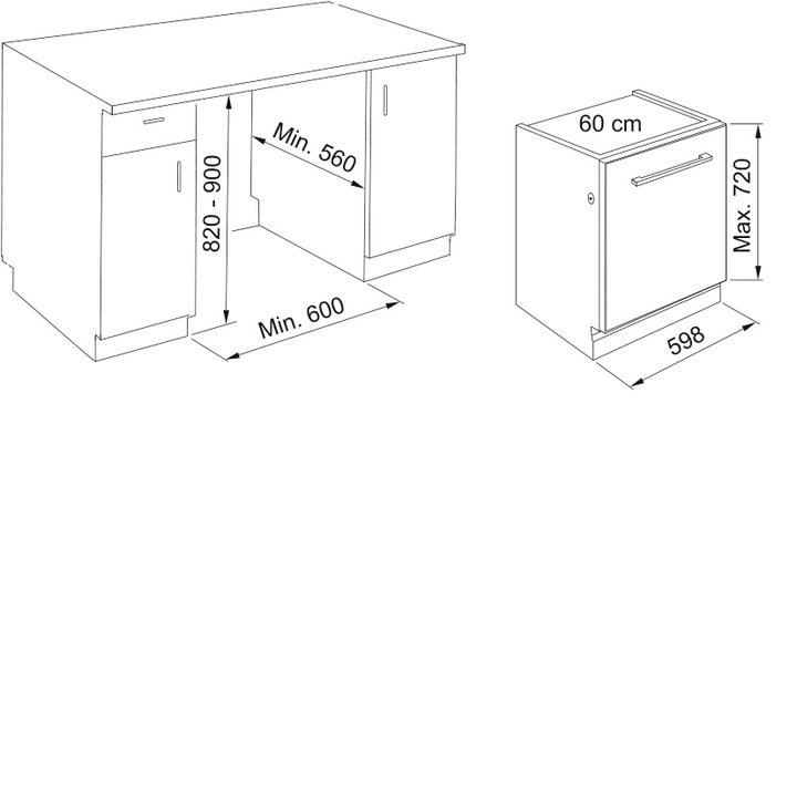 Съдомиялна за вграждане Franke FDW 614 D10P DOS C, 14 комплекта, 10 програми, Клас C, Електронна с цифров дисплей, Метален филтър, Aqua Stop, 60 см