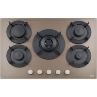Plita incorporabila Franke FHMF 755 4G DC C, Gaz, 5 Arzatoare, Dubla Coroana, Aprindere electronica, Valva de siguranta, Arzatoare si gratare fonta, 75 cm, Oyster