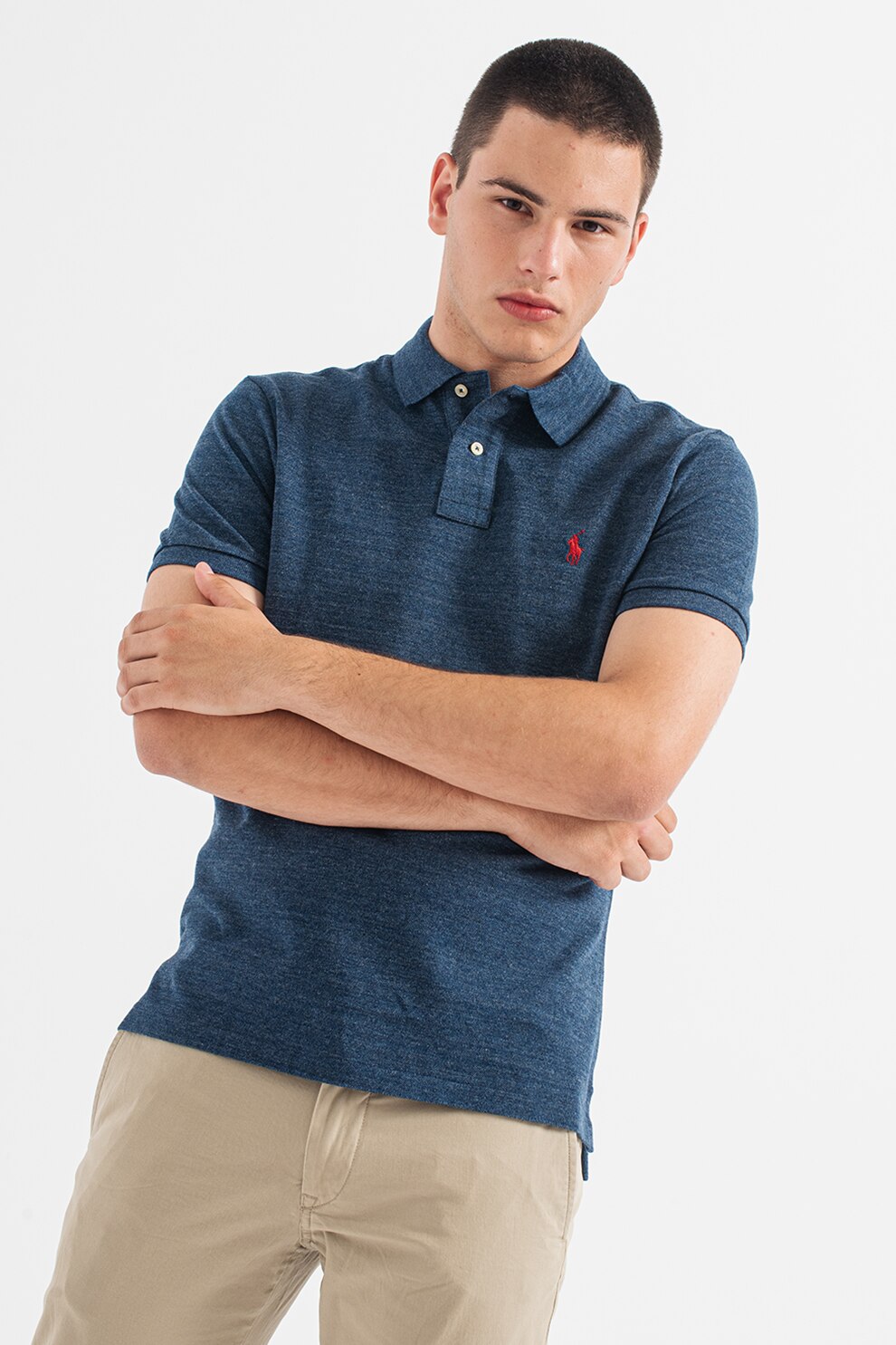 トップス Ralph Lauren Cumpără Albastru - Ralph Lauren Quarter Zip Sweatshirt from Next