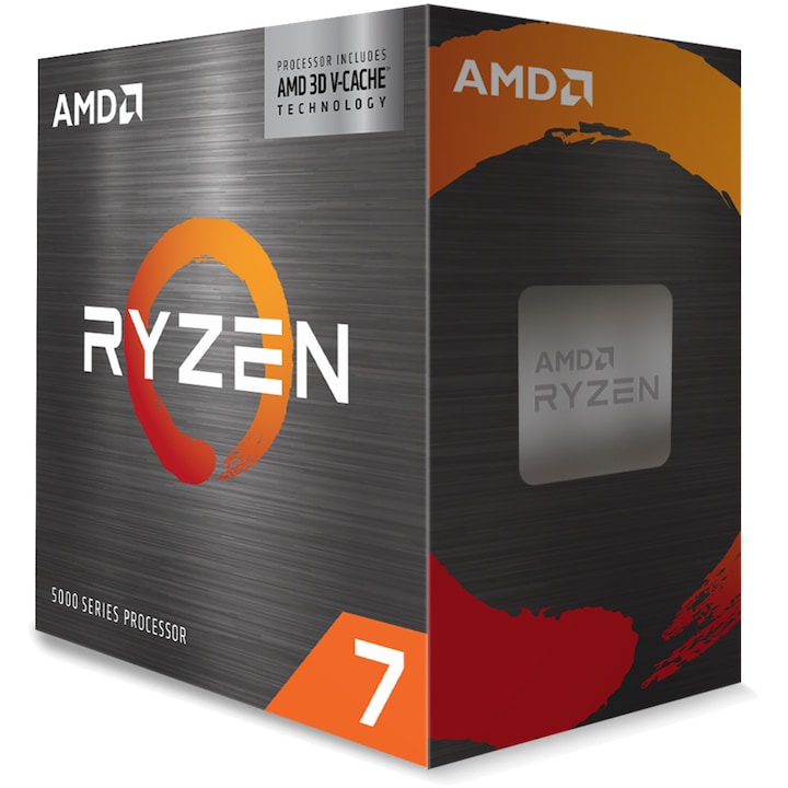 Procesor AMD Ryzen™ 7 5700X3D, 100MB, up to 4.1GHz Max Boost, Socket AM4