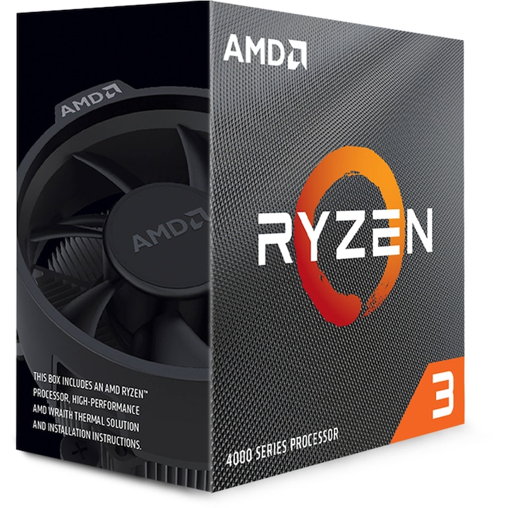 AMD Ryzen™ 3 4100 processzor, 4,0 GHz, 6 MB, AM4 foglalat, Dobozos