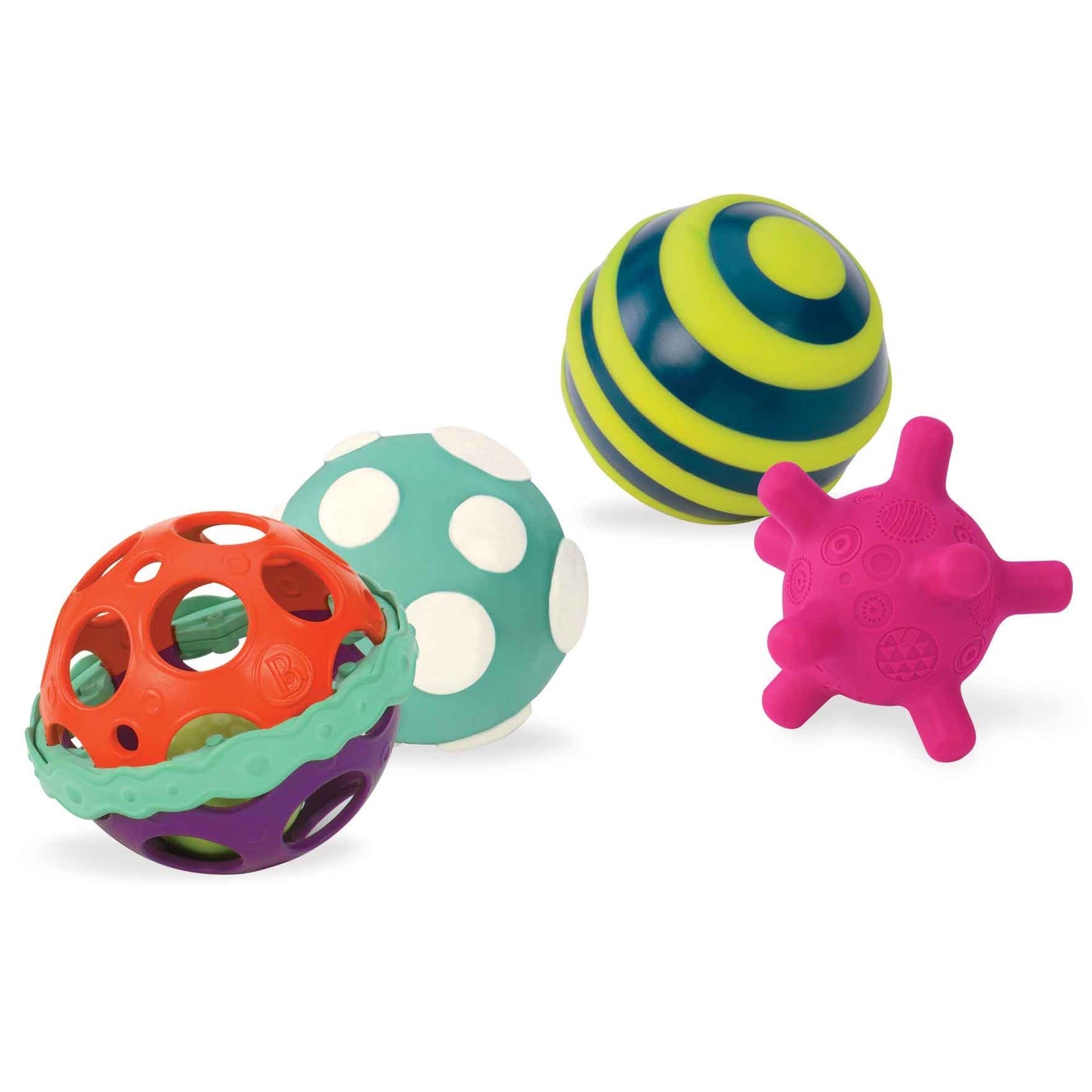 Set 4 mingi zornaitori B.Toys