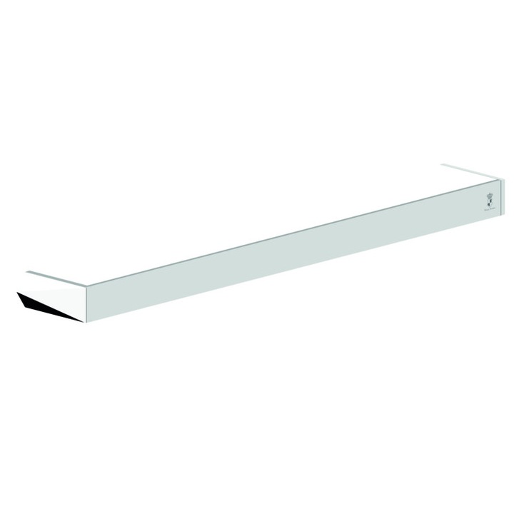 Suport pentru prosoape, Bravat, Zinc, 84 x 600 x 36 mm, Crom