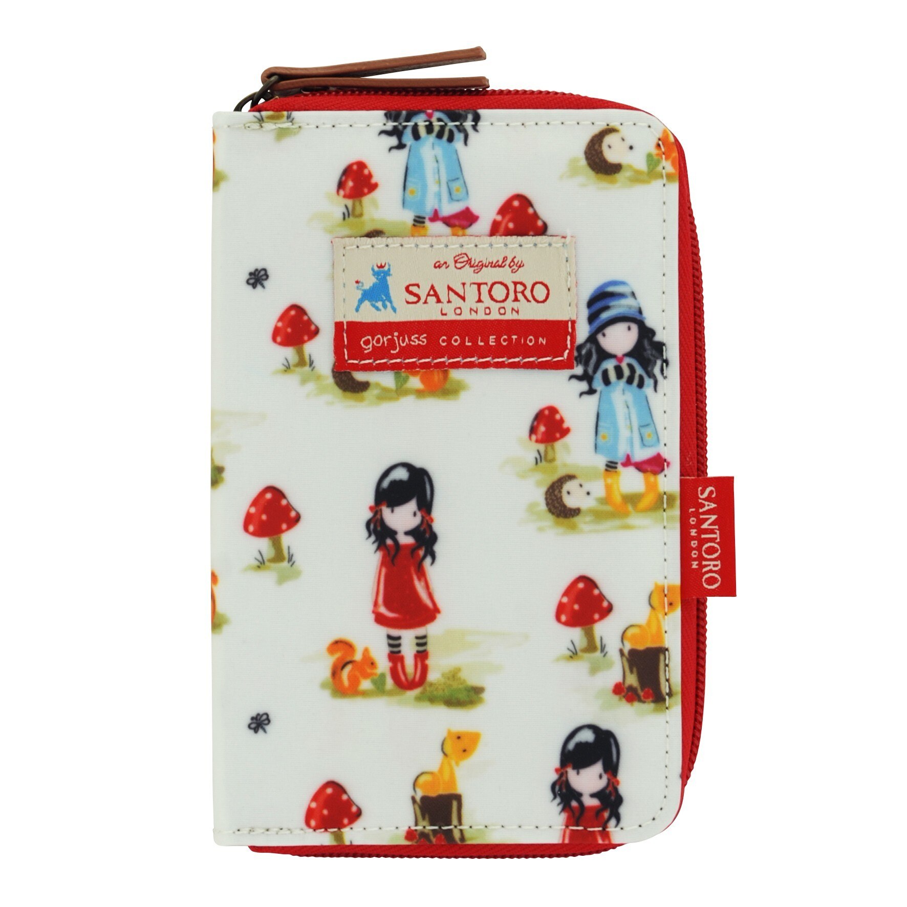 Gorjuss portofel mic fermoar Pastel Toadstools