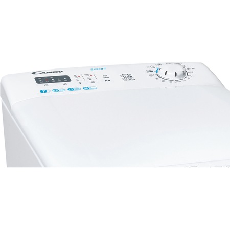 Masina de spalat rufe cu incarcare verticala Candy CST 27LET/1-S, 7 kg, 1200 rpm, Clasa E, programe Hygiene, Alb