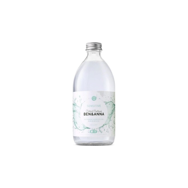 Természetes szájvíz, Ben&Anna Sensitive, 500 ml