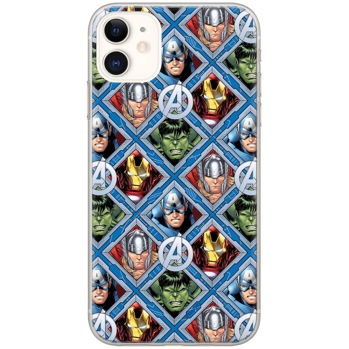 Калъф за телефон Marvel, съвместим с iPhone iPhone 12, Силиконов, Многоцветен, MPCAVEN1047