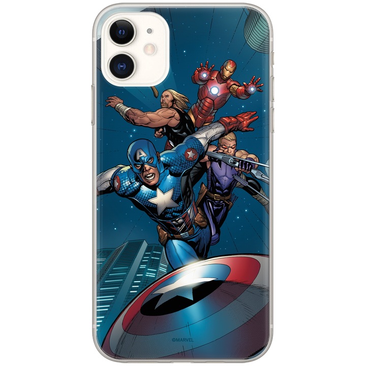 Калъф за телефон Marvel, съвместим с iPhone iPhone 13, Силиконов, Многоцветен, MPCAVEN2521