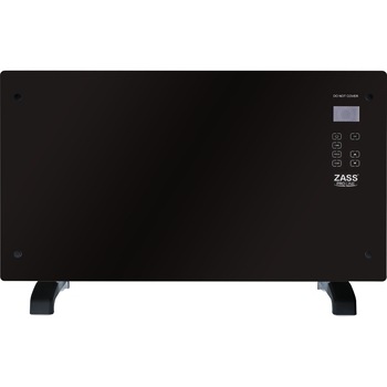 Convector electric de podea Zass ZKG 01, 2000 W, Suprafata de sticla, Touch screen, Afisaj LCD, 3 functii, Montare pe perete, Negru Convector electric de podea Zass ZKG 01, 2000 W, Suprafata de sticla, Touch screen, Afisaj LCD, 3 functii, Montare pe perete, Negru