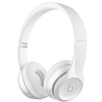 Casti audio cu banda Beats Solo 3 by Dr. Dre, Wireless, Gloss White