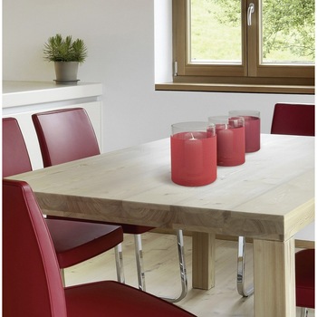 Suport lumanari rosu set 3 bucati CDT-655259 Suport lumanari rosu set 3 bucati CDT-655259