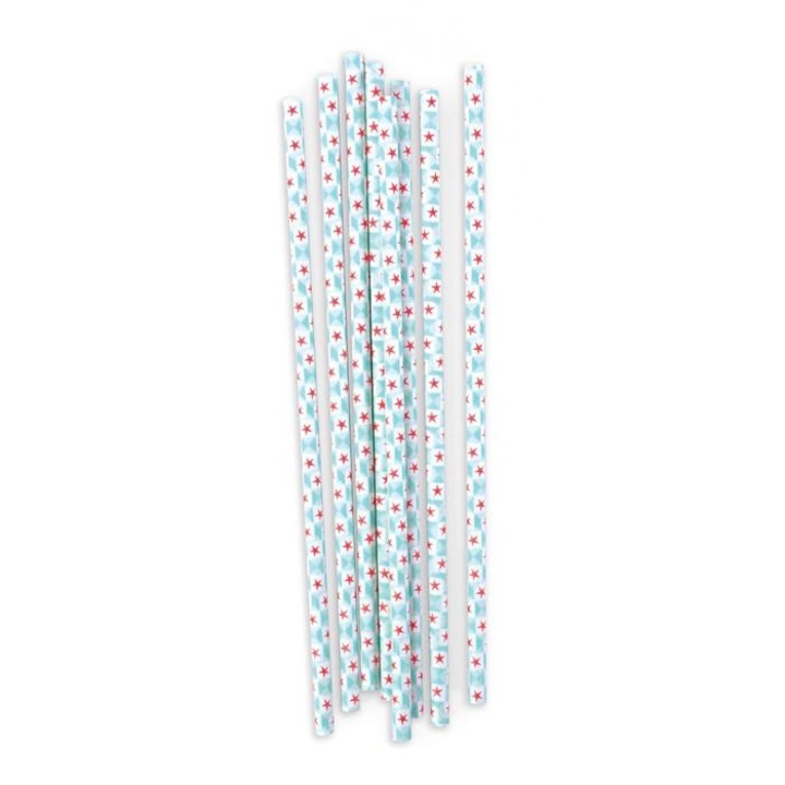 Set 20 de paie de hartie DIY, Model stele, Multicolor