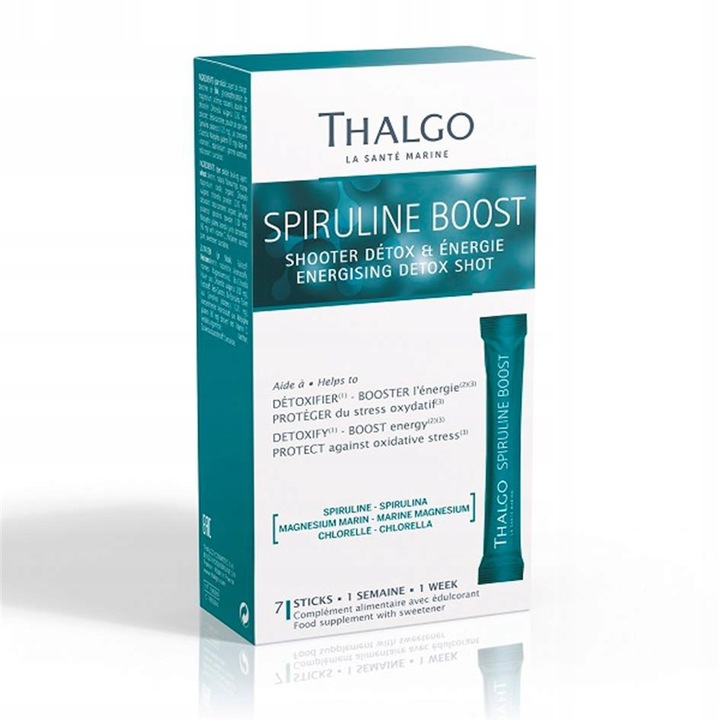 Set 7 suplimente alimentare Thalgo, Spirulina, Albastru