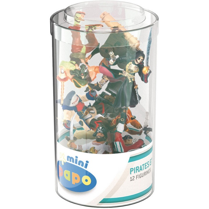 Комплект фигурки Papo - Мини фигурки на пирати, 12 части