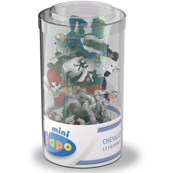 Set figurine Papo - Minifigurine cavaleri, 12 piese