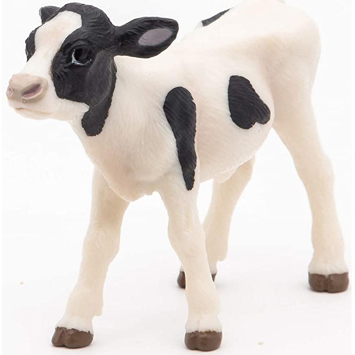 Papo Figurine - Haszonállatok, fehér és fekete borjú