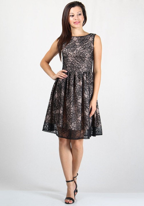 Рокля с къс ръкав Rumena 29171, Бледорозов