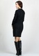 Рокля с къс ръкав Rumena 27007, Черен