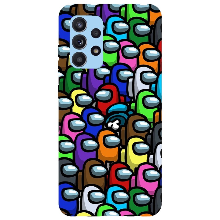 Husa compatibila cu Samsung Galaxy A72 model Among Us Red is sus, Silicon, TPU, Viceversa