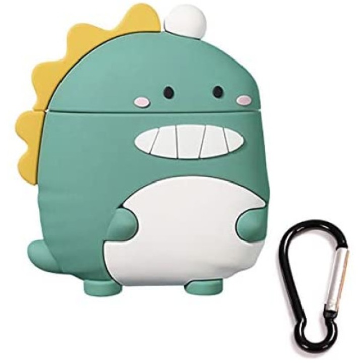 Husa casti telefon, OSPE, Silicon, Compatibila cu Airpods Pro, Verde