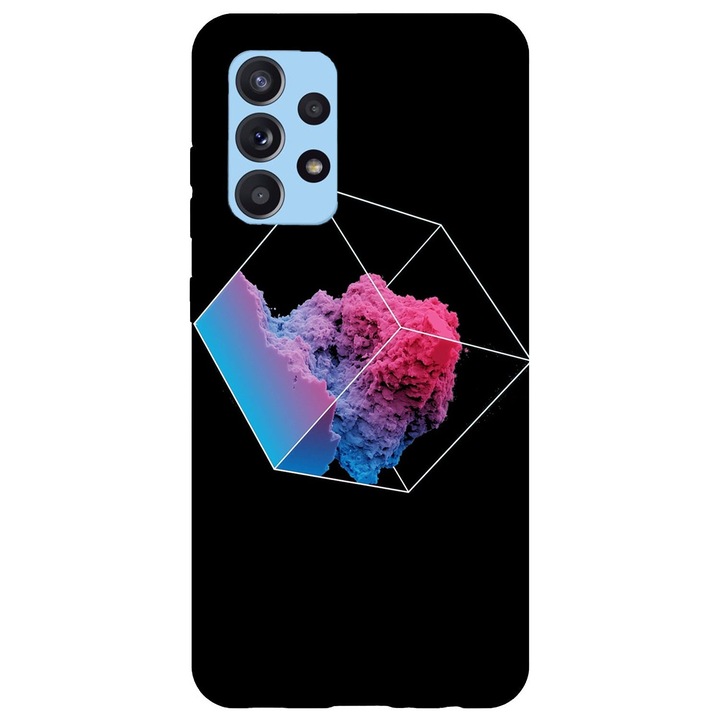 Husa compatibila cu Samsung Galaxy A72 model Smoke Cube, Silicon, TPU, Viceversa