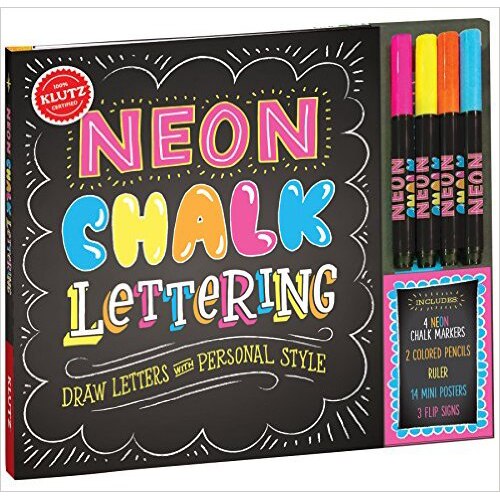 Neon Chalk Lettering - Draw letters with personal style