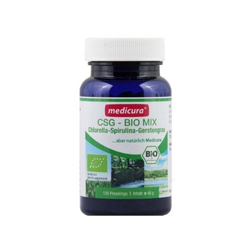 CSG - Mix de Chlorella, Spirulina si Iarba de Orz Verde, 120 tablete Medicura CSG - Mix de Chlorella, Spirulina si Iarba de Orz Verde, 120 tablete Medicura