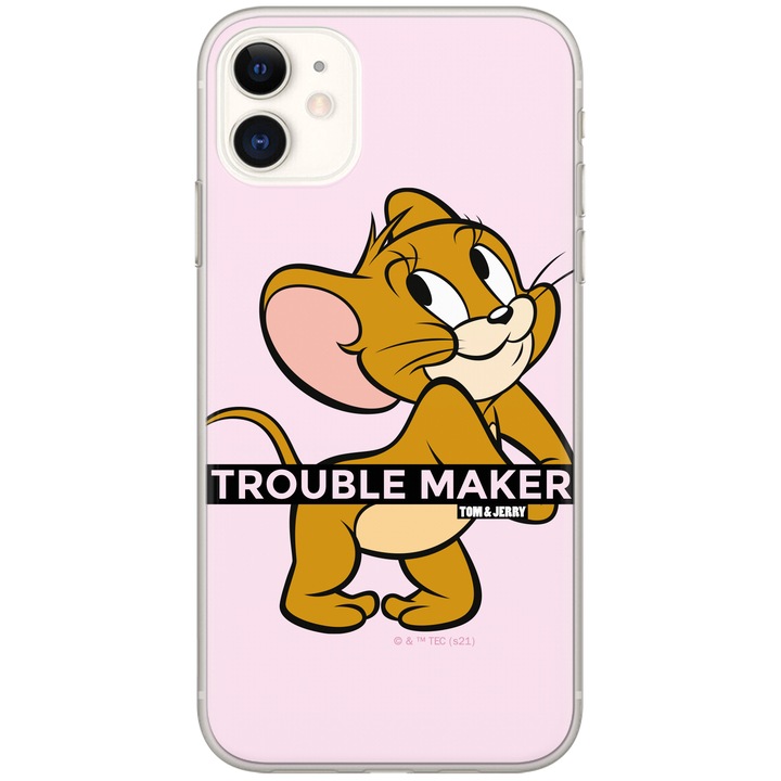 Калъф за телефон Tom & Jerry, съвместим с OPPO Galaxy A53 5G, многоцветен, силикон, WPCTOMJER14181