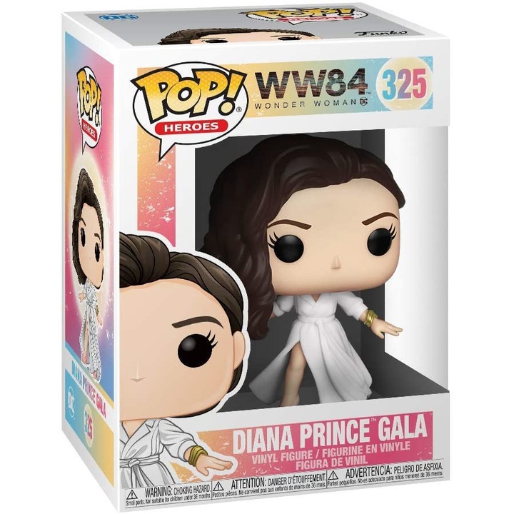 WW 84 Wonder Woman figura, Diana Prince Gala, fehér, 9,5 cm